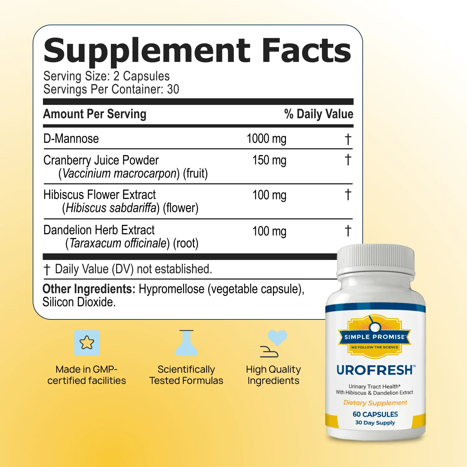 UroFresh Supplement Facts
